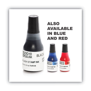 COSCO 2000PLUS® Pre-ink High Definition Refill Ink, Black, 0.9 Oz. Bottle freeshipping - TVN Wholesale